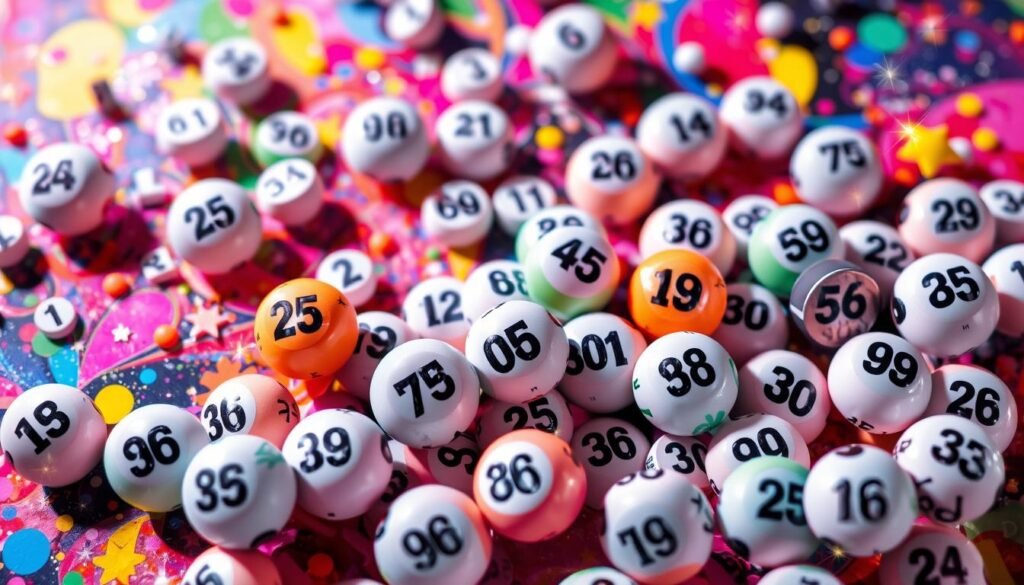números aleatórios na loteria
