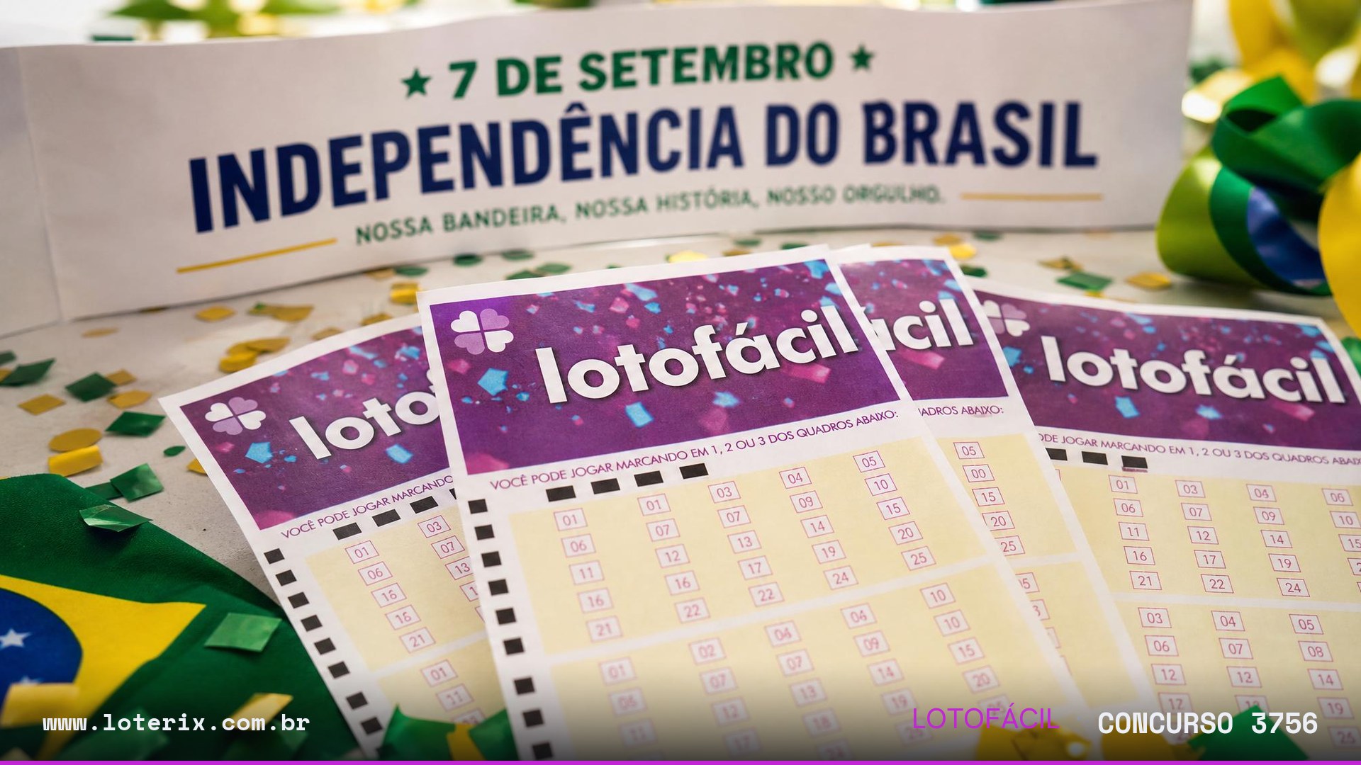 Dezenas sorteadas da Lotofácil 3756: 02, 03, 05, 06, 09, 10, 11, 13, 14, 15, 16, 19, 20, 21, 22