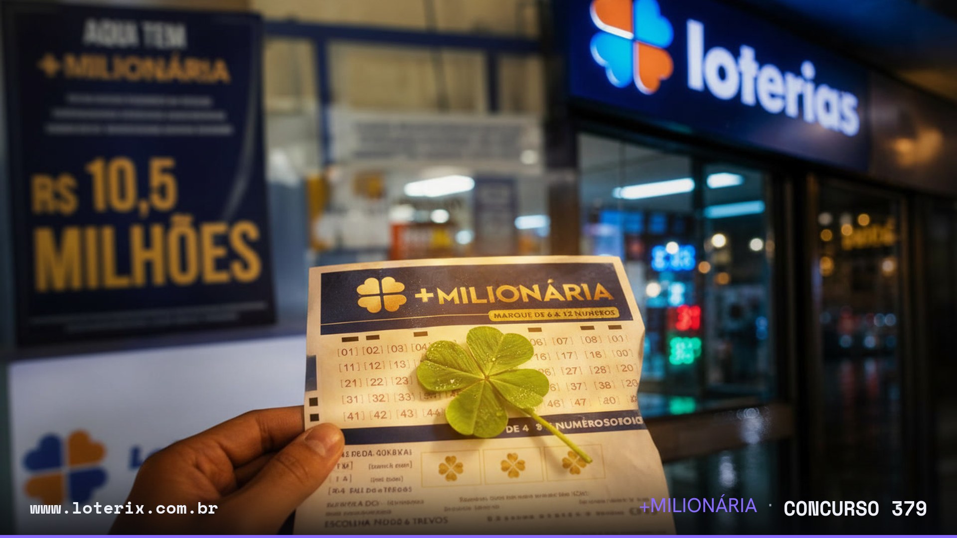 Dezenas sorteadas da +Milionária 379: 04, 07, 14, 28, 38, 47