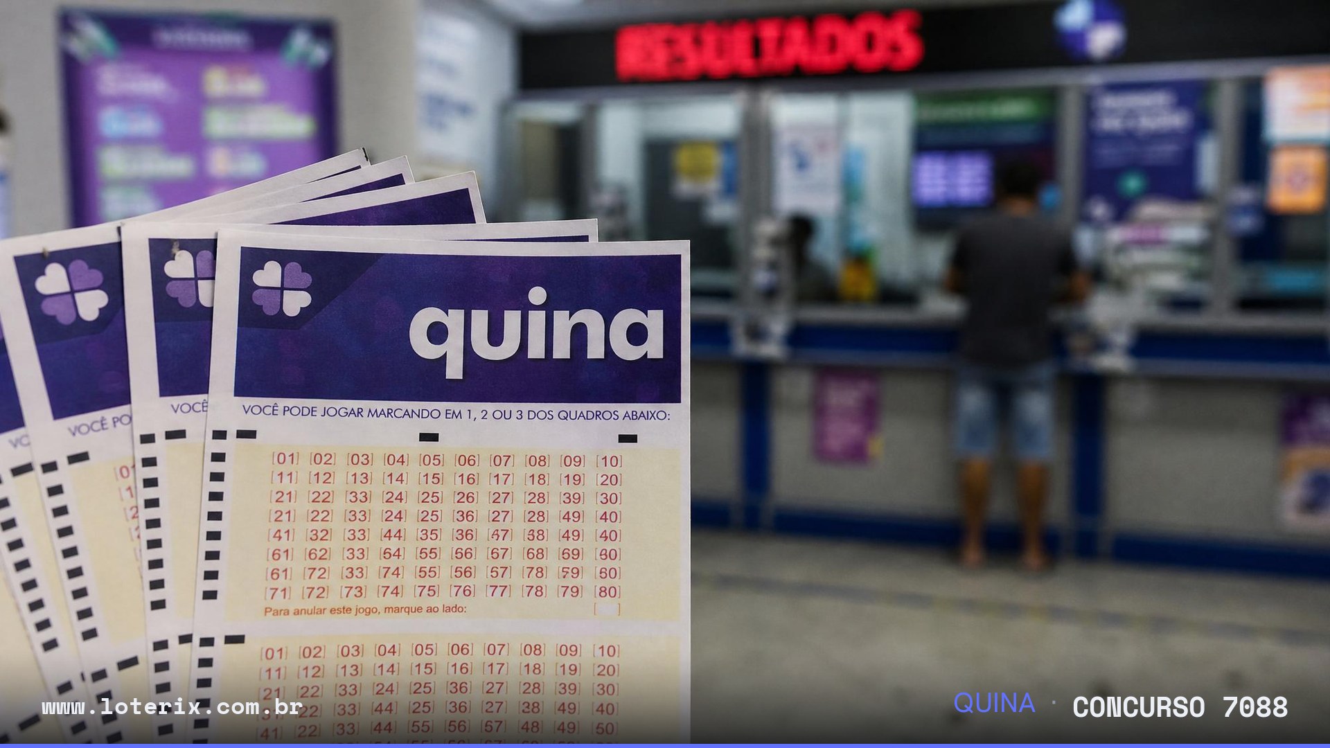 Dezenas sorteadas da Quina 7088: 16, 26, 41, 42, 67