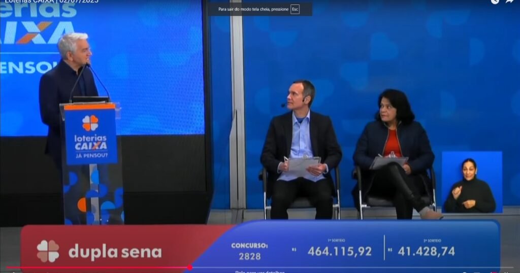 Dupla Sena 2841: prêmio sobe para R$ 2.000.000,00 dupla sena